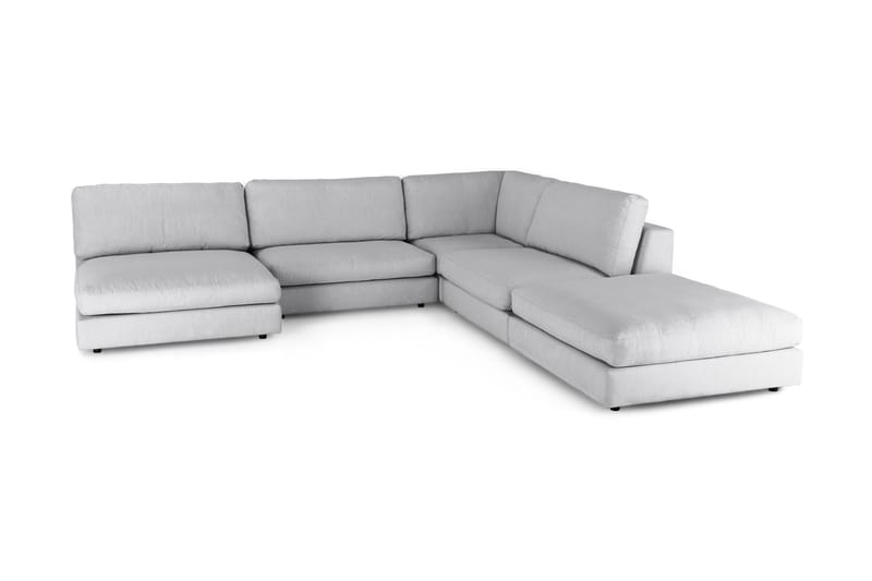 Arken 6-istuttava Käännettävä L-muotoinen Modulaarikulmasohva Divaanilla + Rahi Kankaalla - Harmaa - Huonekalut - Sohva - Moduulisohva - Moduulisohvakokonaisuus