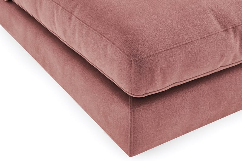 Arken 6-istuttava Käännettävä L-muotoinen Modulaarikulmasohva Divaanilla + Rahi Sametilla - Vaaleanpunainen - Huonekalut - Sohva - Moduulisohva