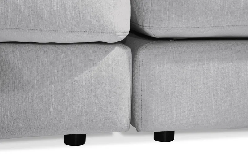 Arken 6-istuttava Käännettävä U-muotoinen Modulaarisohva Divaanilla + Rahi Kankaalla - Harmaa - Huonekalut - Sohva - Moduulisohva - Moduulisohvakokonaisuus