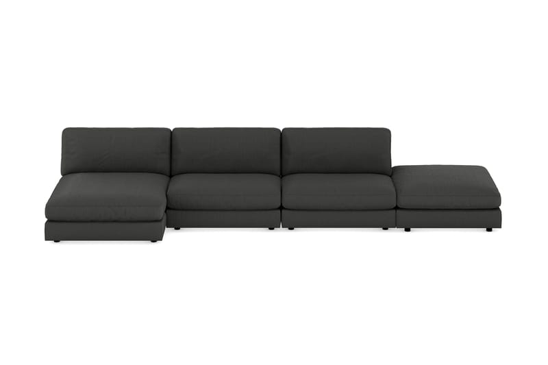 Arken 6-istuttava Käännettävä U-muotoinen Modulaarisohva Divaanilla + Rahi Manchesterekankaalla - Tummanharmaa - Huonekalut - Sohva - Moduulisohva