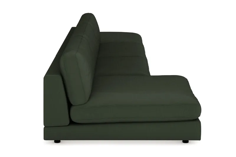 Arken 6-istuttava Käännettävä U-muotoinen Modulaarisohva Divaanilla + Rahi Manchesterekankaalla - Tummanvihreä - Huonekalut - Sohva - Moduulisohva - Moduulisohvakokonaisuus