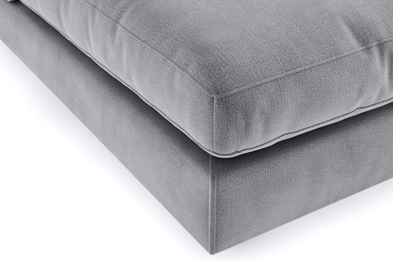 Arken 6-istuttava Käännettävä U-muotoinen Modulaarisohva Divaanilla + Rahi Sametilla - Vaaleanharmaa - Huonekalut - Sohva - Moduulisohva - Moduulisohvakokonaisuus