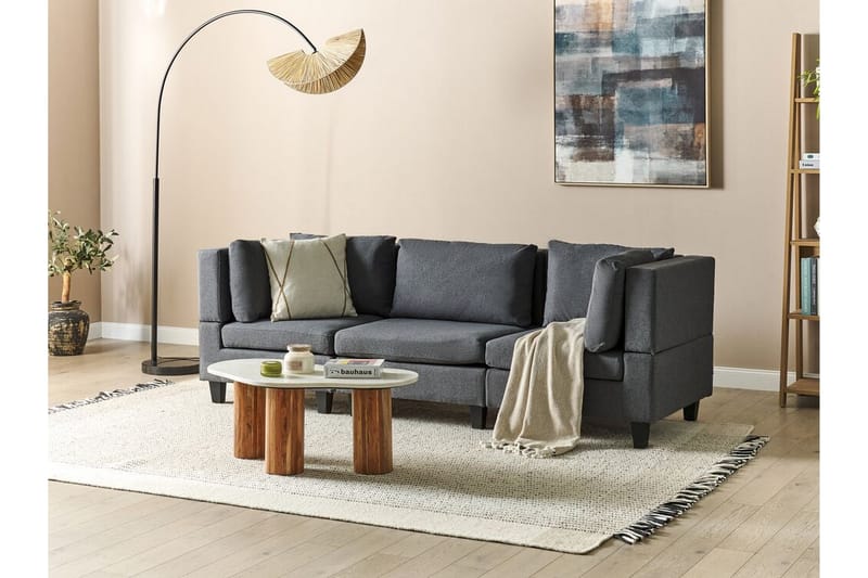 Buck Modulaarisohva 3-istuttava - Harmaa/Musta - Huonekalut - Sohva - Moduulisohva