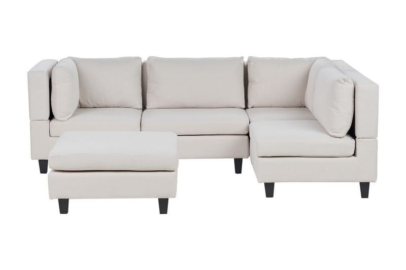 Buck Modulaarisohva 4-istuttava, Beige/Musta