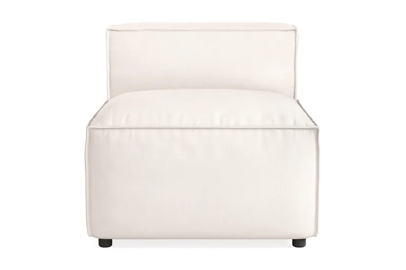 Cubo 1-istuttava Keskimoduuli Kangas 80 cm leveä, Vaalea beige