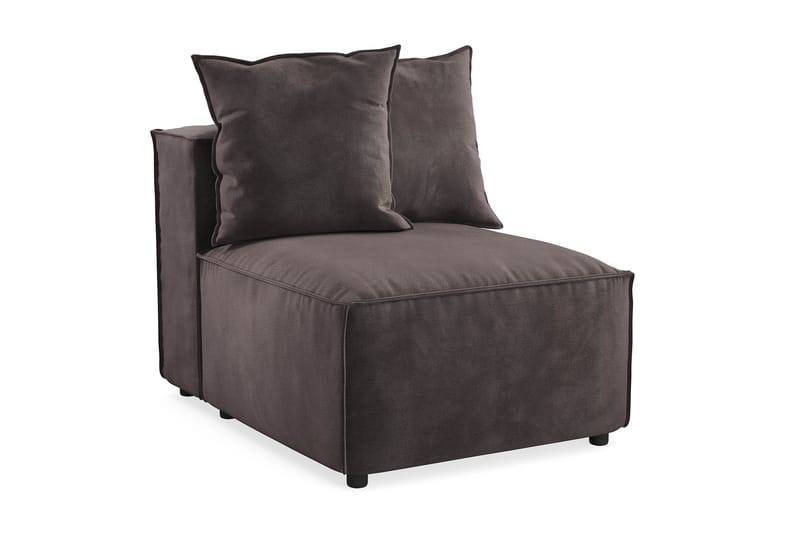 Cubo 1-istuttava Keskimoduuli Sametti 80 cm leveä - Tummanharmaa - Huonekalut - Sohva - Moduulisohva