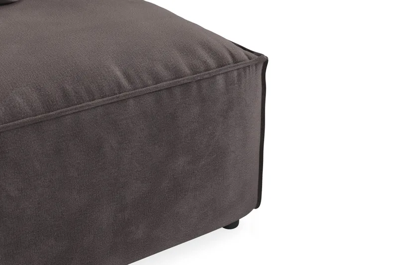 Cubo 1-istuttava Keskimoduuli Sametti 80 cm leveä - Tummanharmaa - Huonekalut - Sohva - Moduulisohva