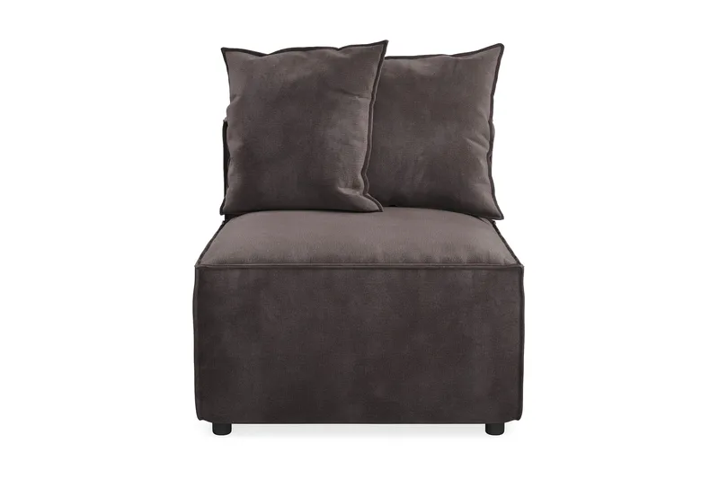 Cubo 1-istuttava Keskimoduuli Sametti 80 cm leveä - Tummanharmaa - Huonekalut - Sohva - Moduulisohva