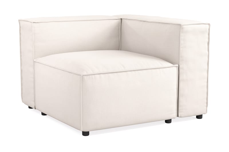 Cubo 1-istuttava Oikeanpuoleinen Moduuli Kangas 108 cm leveä - Vaalea beige - Huonekalut - Sohva - Moduulisohva - Muut moduulisohvan moduulit