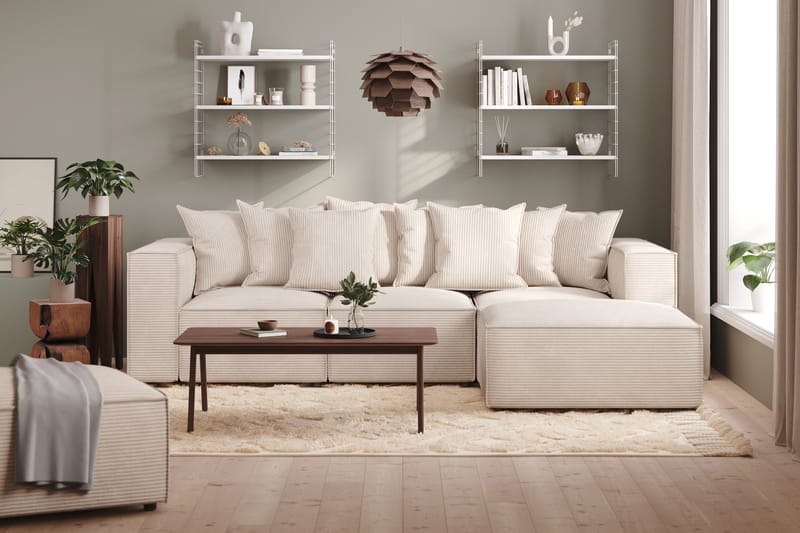 Cubo 1-istuttava Oikeanpuoleinen Moduuli Manchester 108 cm leveä - Beige - Huonekalut - Sohva - Moduulisohva - Muut moduulisohvan moduulit