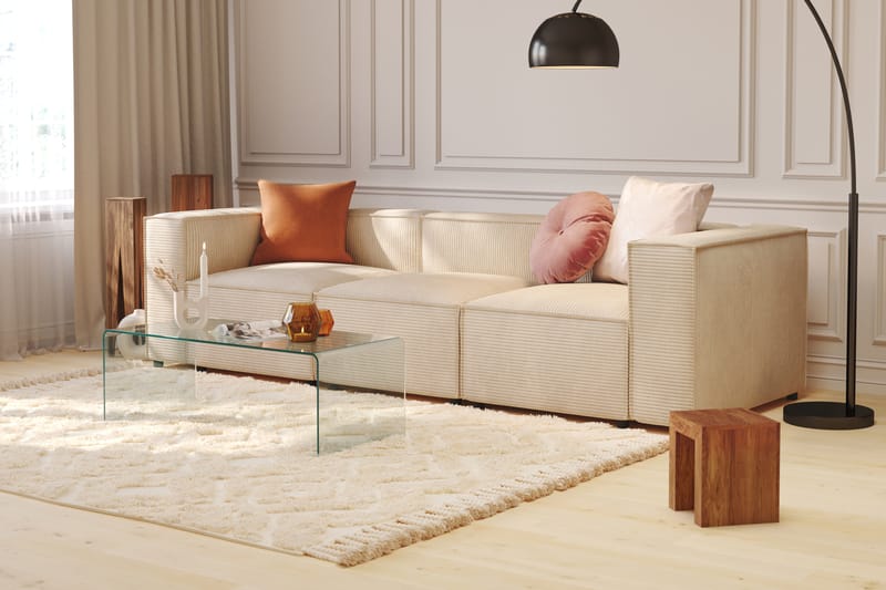 Cubo 1-istuttava Oikeanpuoleinen Moduuli Manchester 108 cm leveä - Beige - Huonekalut - Sohva - Moduulisohva - Muut moduulisohvan moduulit
