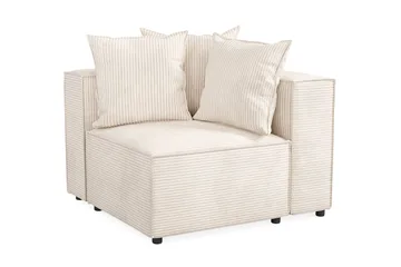 Cubo 1-istuttava Oikeanpuoleinen Moduuli Manchester 108 cm leveä - Beige - Huonekalut - Sohva - Moduulisohva - Muut moduulisohvan moduulit