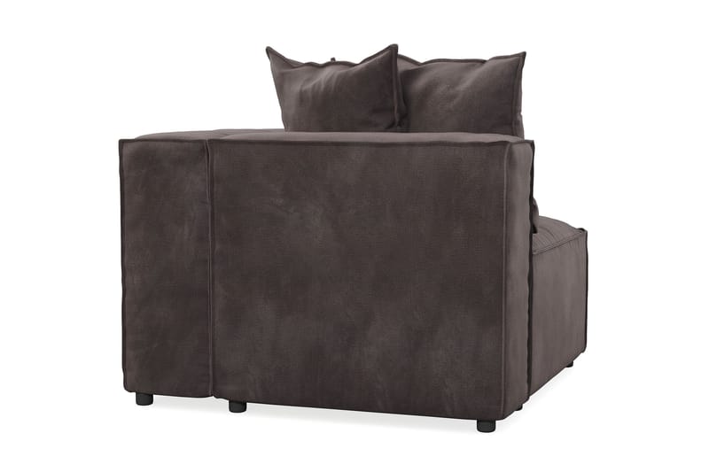 Cubo 1-istuttava Oikeanpuoleinen Moduuli Sametti 108 cm leveä - Tummanharmaa - Huonekalut - Sohva - Moduulisohva - Muut moduulisohvan moduulit