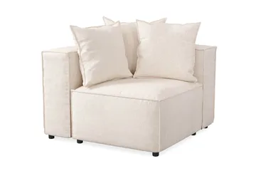 Cubo 1-istuttava Vasemmanpuoleinen Moduuli Kangas 108 cm leveä - Beige - Huonekalut - Sohva - Moduulisohva - Muut moduulisohvan moduulit