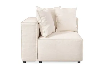 Cubo 1-istuttava Vasemmanpuoleinen Moduuli Kangas 108 cm leveä - Beige - Huonekalut - Sohva - Moduulisohva - Muut moduulisohvan moduulit