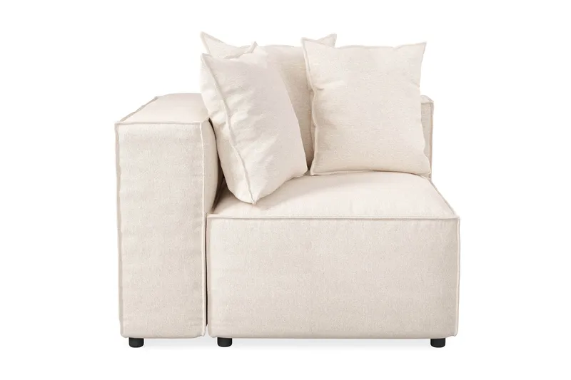 Cubo 1-istuttava Vasemmanpuoleinen Moduuli Kangas 108 cm leveä - Beige - Huonekalut - Sohva - Moduulisohva - Muut moduulisohvan moduulit