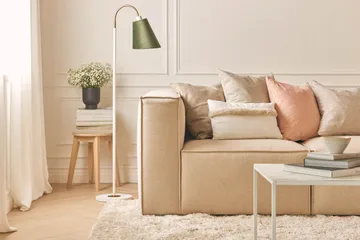 Cubo 1-istuttava Vasemmanpuoleinen Moduuli Kangas 108 cm leveä - Beige - Huonekalut - Sohva - Moduulisohva - Muut moduulisohvan moduulit