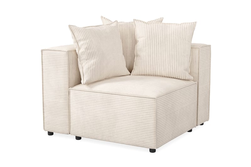 Cubo 1-istuttava Vasemmanpuoleinen Moduuli Manchester 108 cm leveä - Beige - Huonekalut - Sohva - Moduulisohva - Muut moduulisohvan moduulit