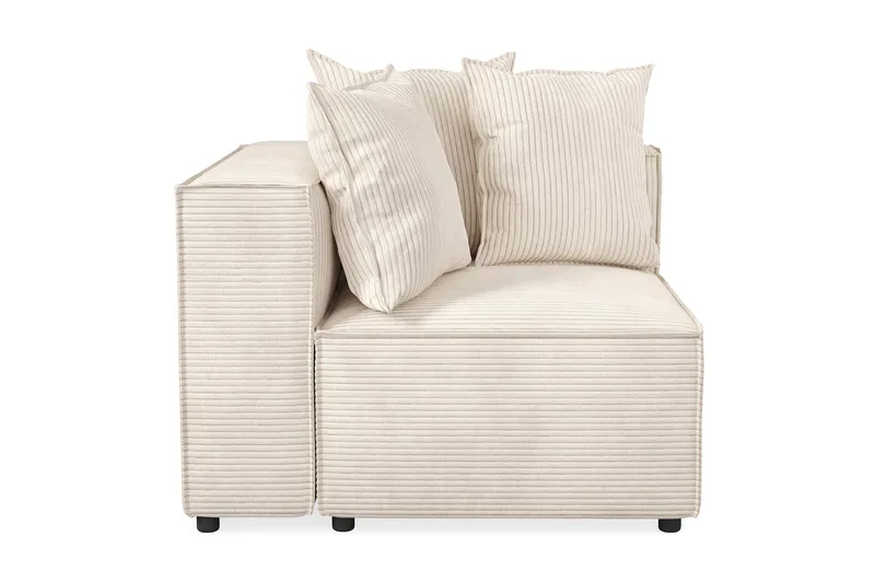 Cubo 1-istuttava Vasemmanpuoleinen Moduuli Manchester 108 cm leveä - Beige - Huonekalut - Sohva - Moduulisohva - Muut moduulisohvan moduulit