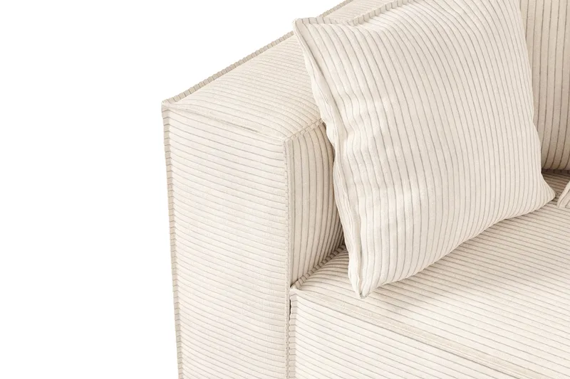 Cubo 1-istuttava Vasemmanpuoleinen Moduuli Manchester 108 cm leveä - Beige - Huonekalut - Sohva - Moduulisohva - Muut moduulisohvan moduulit