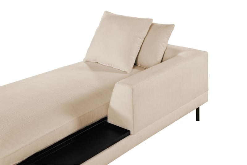 Divaanimoduuli Treeton 92,5 cm Oikea - Beige - Huonekalut - Sohva - Moduulisohva - Muut moduulisohvan moduulit