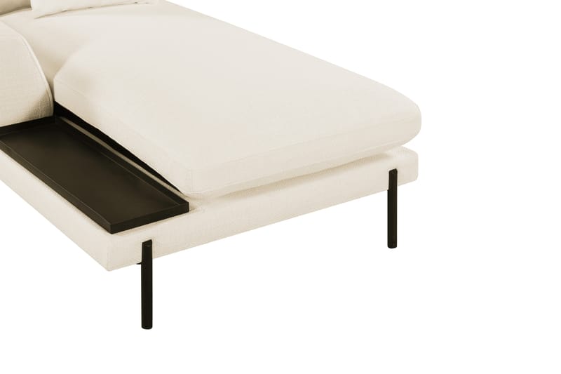 Divaanimoduuli Treeton 92,5 cm Vasen - Valkoinen - Huonekalut - Sohva - Moduulisohva - Muut moduulisohvan moduulit