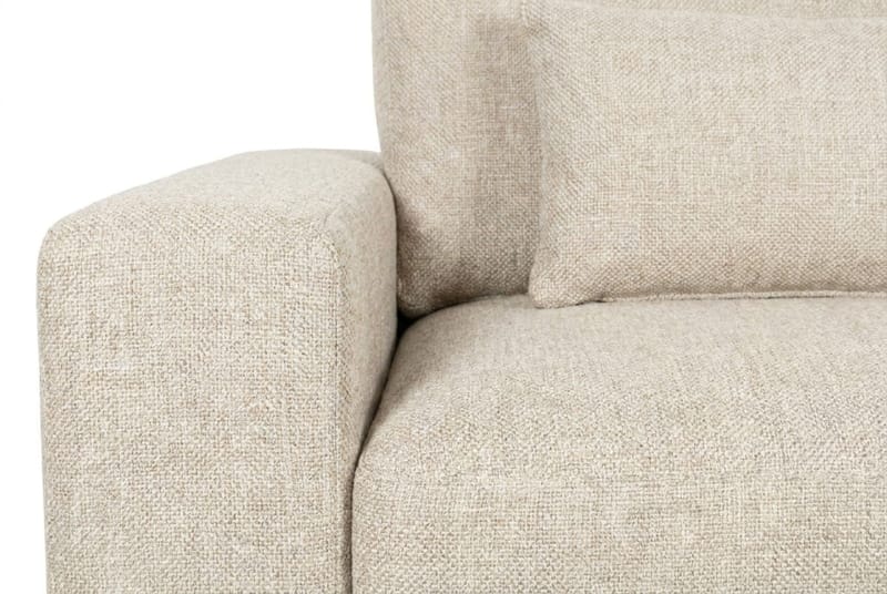 Dubai 2-istuttava sohva extra syvä chenille-kankaalla - Beige - Huonekalut - Sohva - Moduulisohva - Moduulisohvakokonaisuus