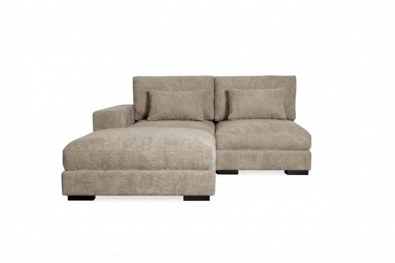 Dubai divaanisohva vasen extra syvä chenille-kankaalla - Ruskea - Huonekalut - Sohva - Moduulisohva - Moduulisohvakokonaisuus