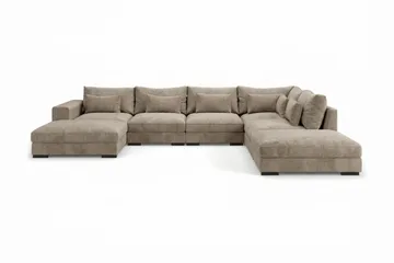 Dubai iso U-sohvan moduuli divaanilla vasen, extra syvä