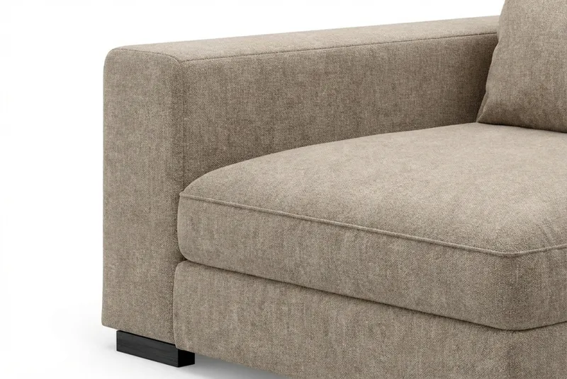 Dubai-käsinoja vasen kankaalla - Beige/harmaa - Huonekalut - Sohva - Moduulisohva - Muut moduulisohvan moduulit