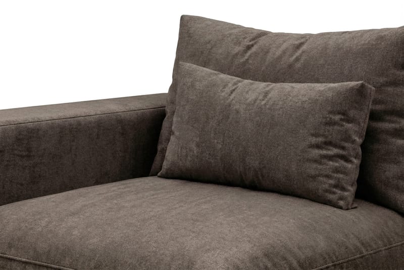 Dubai-käsinoja vasen kankaalla - Tummanruskea - Huonekalut - Sohva - Moduulisohva - Muut moduulisohvan moduulit