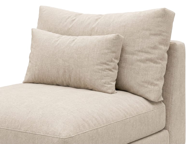 Dubai-keskimoduuli kankaalla extra syvä - Beige - Huonekalut - Sohva - Moduulisohva