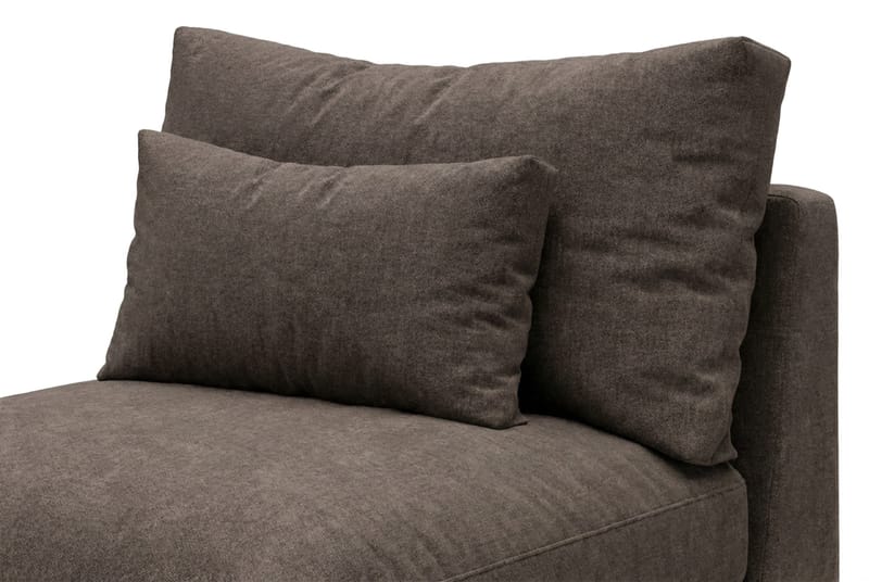 Dubai-keskimoduuli kankaalla extra syvä - Tummanruskea - Huonekalut - Sohva - Moduulisohva