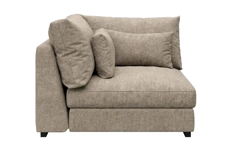 Dubai-kulmamoduuli kankaalla, erikoissyvä - Beige/harmaa - Huonekalut - Sohva - Moduulisohva - Kulmamoduuli