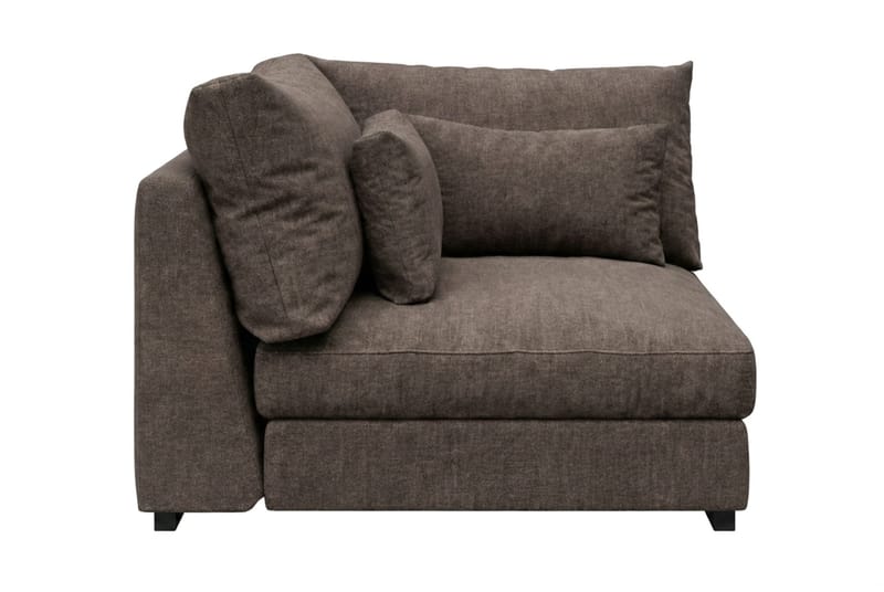 Dubai-kulmamoduuli kankaalla, erikoissyvä - Tummanruskea - Huonekalut - Sohva - Moduulisohva - Kulmamoduuli