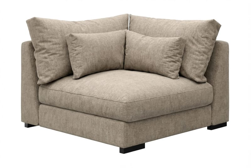 Dubai-kulmamoduuli kankaalla extra syvä - Beige/harmaa - Huonekalut - Sohva - Moduulisohva - Kulmamoduuli