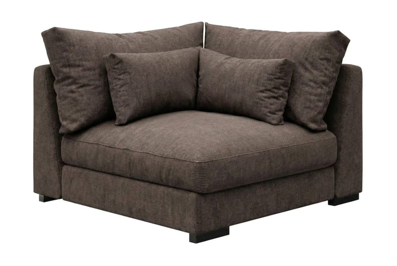 Dubai-kulmamoduuli kankaalla extra syvä - Tummanruskea - Huonekalut - Sohva - Moduulisohva - Kulmamoduuli