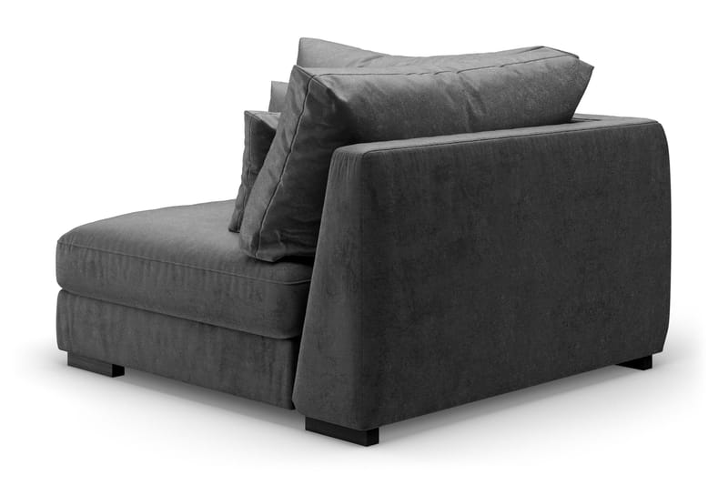 Dubai-kulmamoduuli sametti, extra syvä - Tummanharmaa - Huonekalut - Sohva - Moduulisohva - Kulmamoduuli