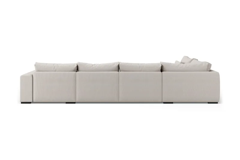 Dubai suuri U-moduulisohva divaanilla oikea, 432 cm, erikoissyvä - Beige - Huonekalut - Sohva - Moduulisohva - Moduulisohvakokonaisuus