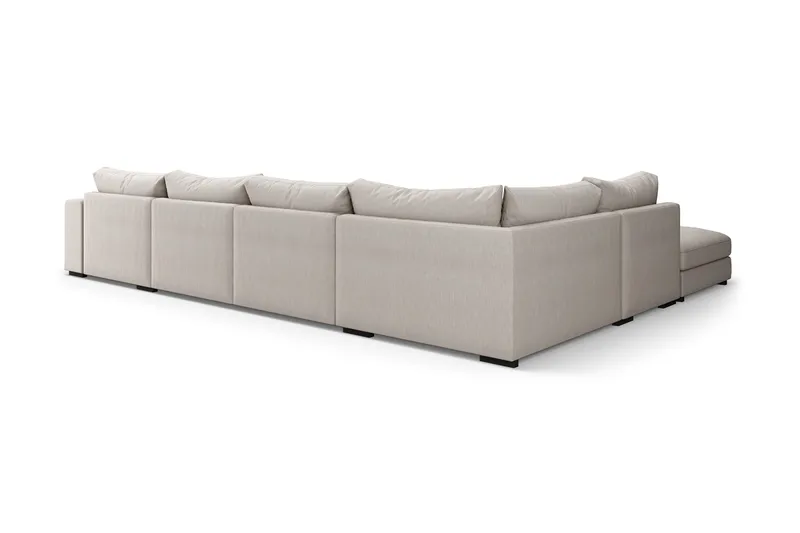 Dubai suuri U-moduulisohva divaanilla oikea, 432 cm, erikoissyvä - Beige - Huonekalut - Sohva - Moduulisohva - Moduulisohvakokonaisuus