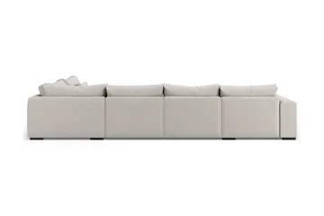 Dubai suuri U-moduulisohva divaanilla vasen, 432 cm, erikoissyvä - Beige - Huonekalut - Sohva - Moduulisohva - Moduulisohvakokonaisuus