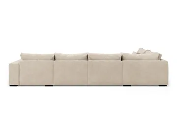 Dubai U-moduulisohva divaanilla oikea, erikoissyvä chenille-kankaalla - Beige - Huonekalut - Sohva - Moduulisohva - Moduulisohvakokonaisuus