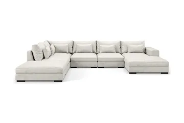 Dubai U-moduulisohva divaanilla oikea, sametti, erikoissyvä