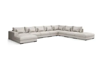 Dubai U-moduulisohva Large, divaani vasen, erikoissyvä - Beige - Huonekalut - Sohva - Moduulisohva - Moduulisohvakokonaisuus