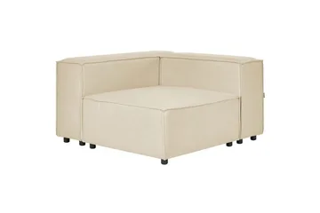 Hörnsoffa med fotpall Beliani Aprica Beige - Huonekalut - Sohva - Moduulisohva