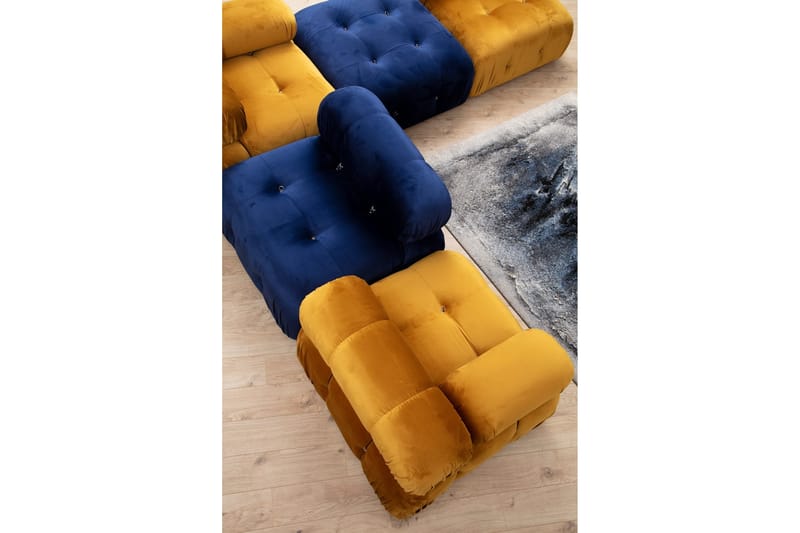 Keskimoduuli Belgin 95 cm - Sininen - Huonekalut - Sohva - Moduulisohva