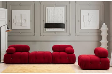 Keskimoduuli Belgin 95 cm - Punainen - Huonekalut - Sohva - Moduulisohva