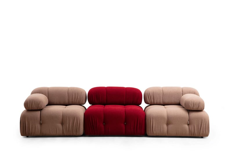 Keskimoduuli Belgin 95 cm - Punainen - Huonekalut - Sohva - Moduulisohva