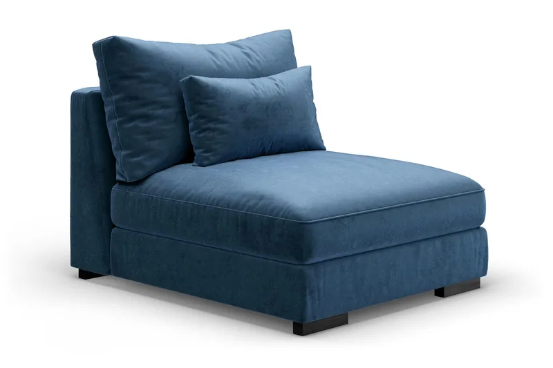 Keskimoduuli Dubai Sametti extra syvä, Sininen