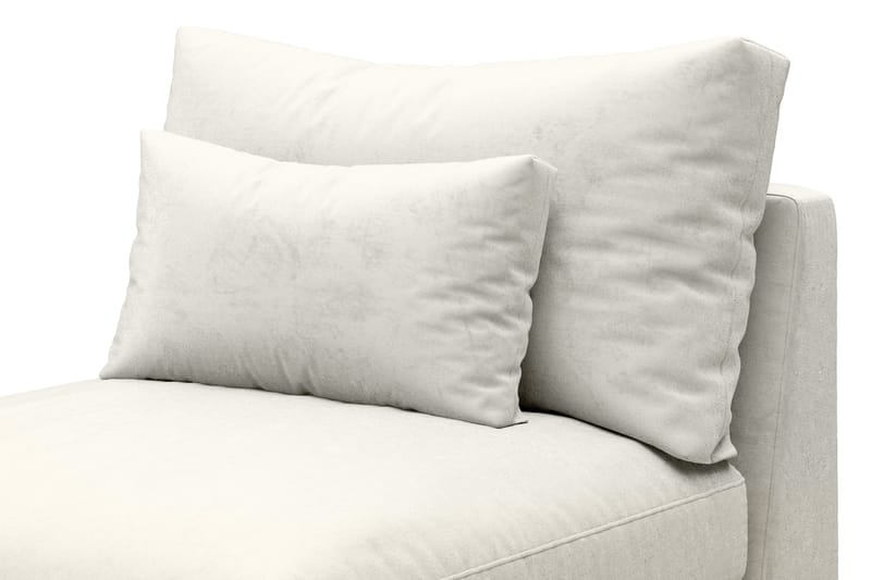 Keskimoduuli Dubai Sametti extra syvä - Valkoinen - Huonekalut - Sohva - Moduulisohva